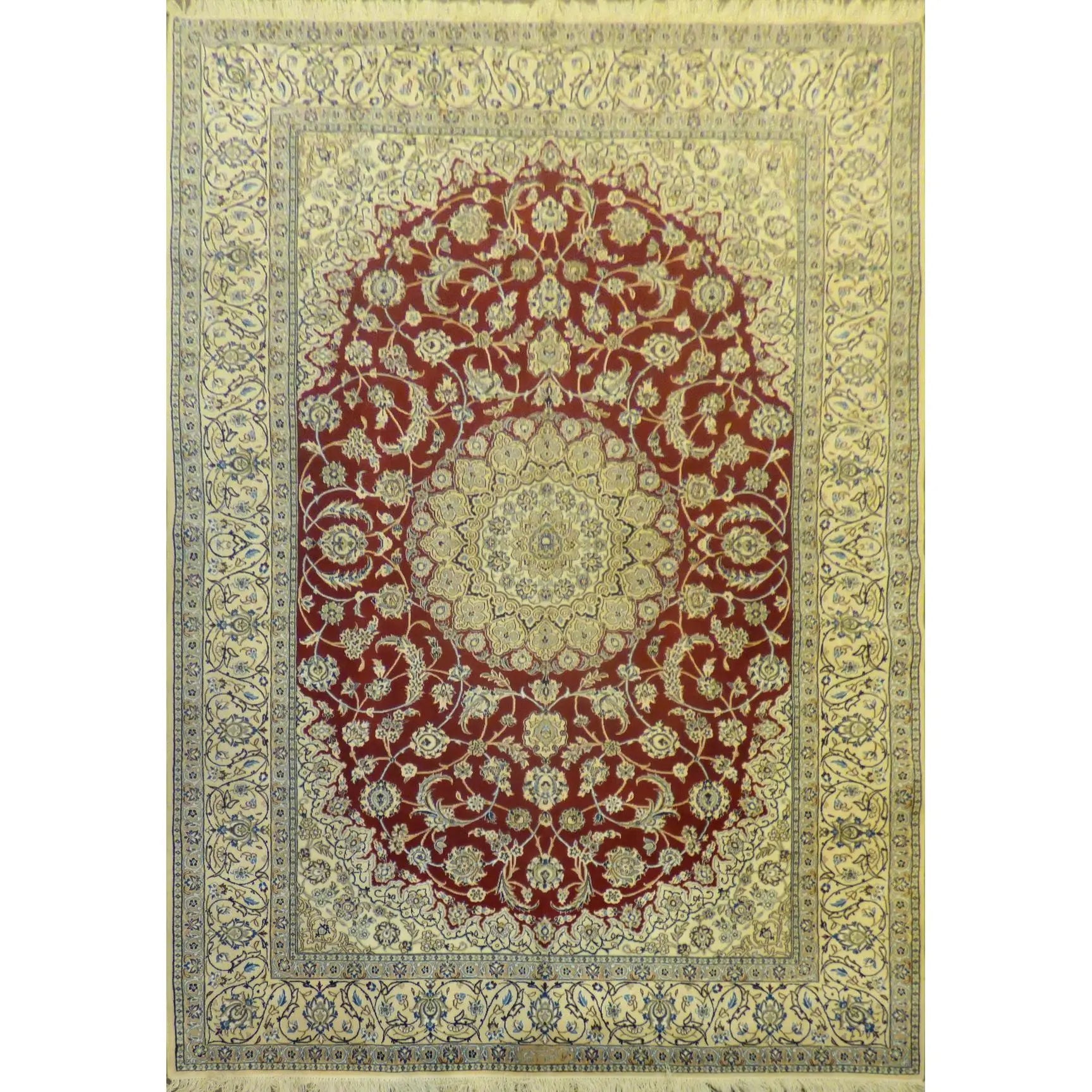 One Of The Kind Persian Nain Rug 10'6" x 6'8"